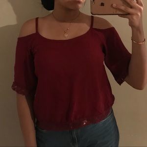 cold shoulder open back strappy top